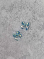 استیکر برجسته ناخن راسا طرح پاپیون فیروزه ای