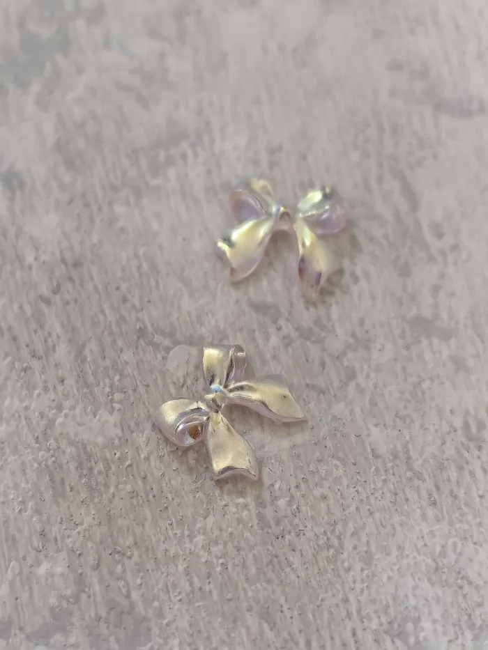 استیکر برجسته ناخن راسا طرح پاپیون نقره ای