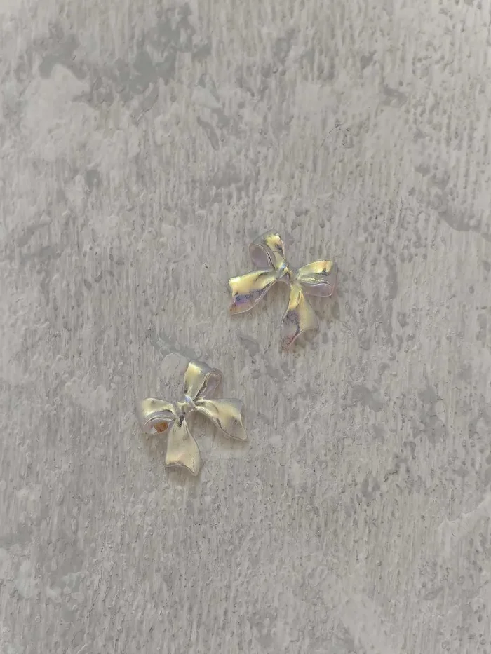 استیکر برجسته ناخن راسا طرح پاپیون نقره ای