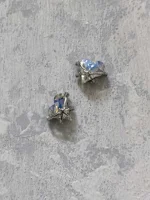 استیکر برجسته ناخن راسا طرح قلب در بند نقره ای