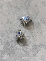 استیکر برجسته ناخن راسا طرح قلب در بند نقره ای