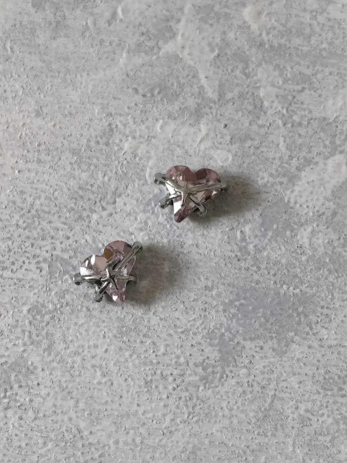 استیکر برجسته ناخن راسا طرح قلب در بند صورتی