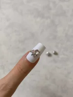 استیکر برجسته ناخن راسا طرح قلب در بند صورتی