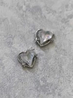 استیکر برجسته ناخن راسا طرح قلب سفید