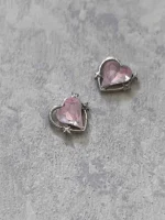 استیکر برجسته ناخن راسا طرح قلب صورتی