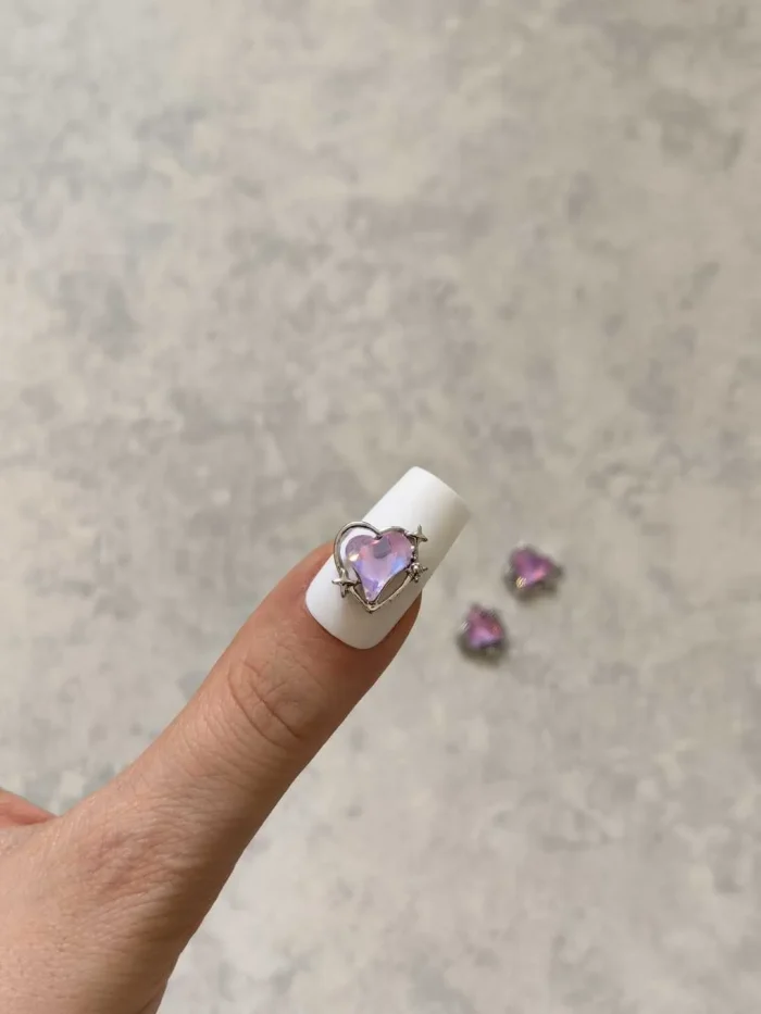 استیکر برجسته ناخن راسا طرح قلب یاسی