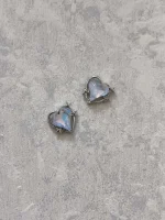 استیکر برجسته ناخن راسا طرح قلب خاکستری