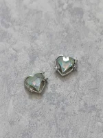 استیکر برجسته ناخن راسا طرح قلب نقره ای