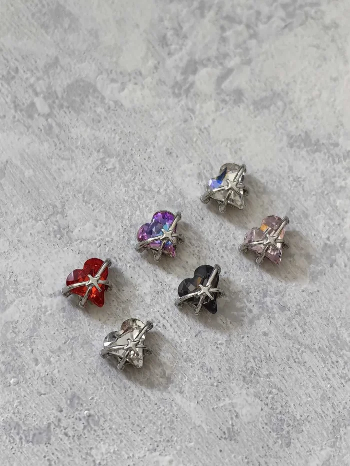 استیکر برجسته ناخن راسا طرح قلب در بند