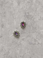 استیکر برجسته ناخن راسا طرح نگین بنفش