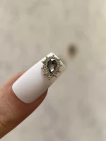 استیکر برجسته ناخن راسا طرح نگین آبی