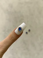 استیکر برجسته ناخن راسا طرح نگین آبی