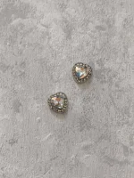 استیکر برجسته ناخن راسا طرح قلب نگین دار شیشه ای