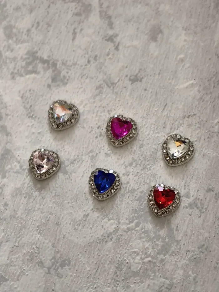 استیکر برجسته ناخن راسا طرح قلب نگین دار