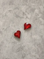 استیکر برجسته ناخن راسا طرح قلب رنگی قرمز