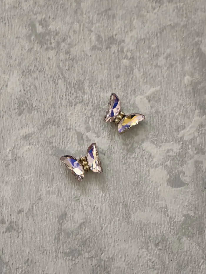 استیکر برجسته ناخن راسا طرح پروانه شیشه ای