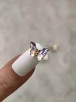 استیکر برجسته ناخن راسا طرح پروانه شیشه ای