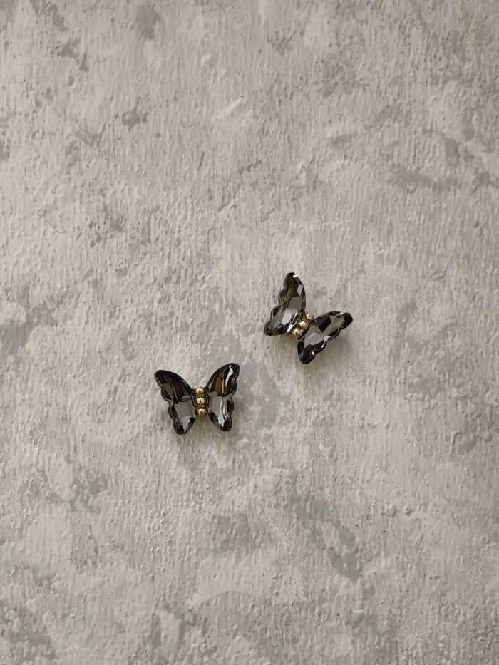 استیکر برجسته ناخن راسا طرح پروانه رنگ مشکی