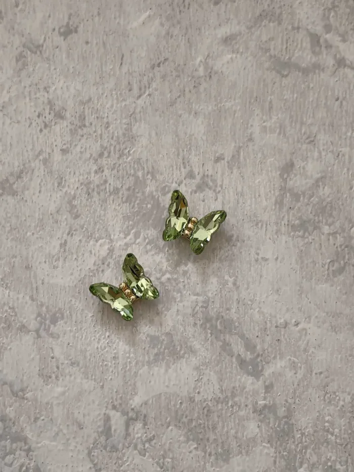 استیکر برجسته ناخن راسا طرح پروانه رنگ سبز