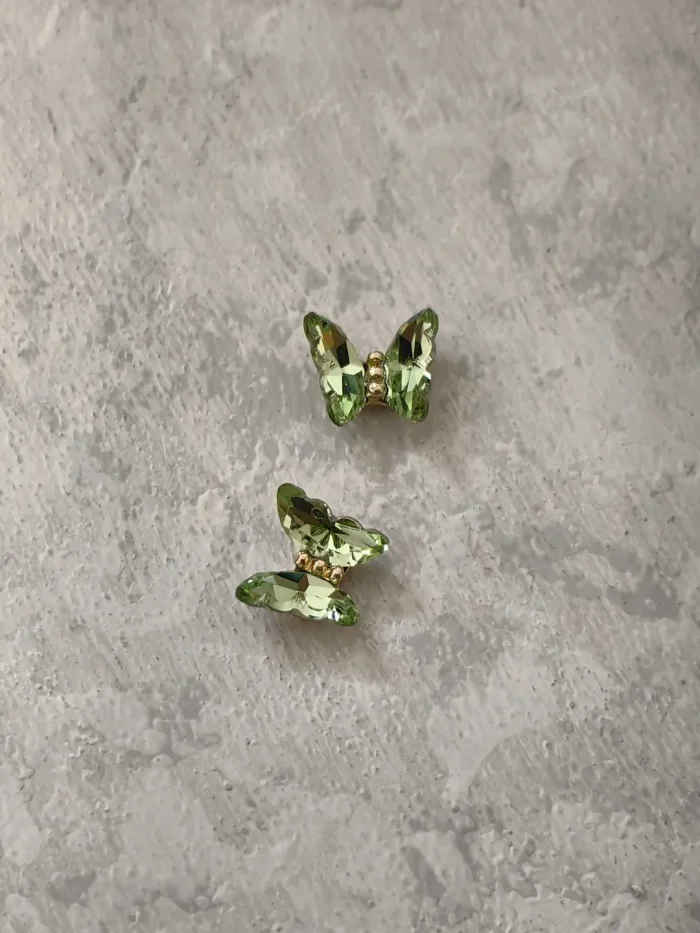 استیکر برجسته ناخن راسا طرح پروانه رنگ سبز