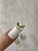 استیکر برجسته ناخن راسا طرح پروانه رنگ سبز