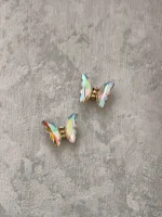 استیکر برجسته ناخن راسا طرح پروانه رنگ طلایی