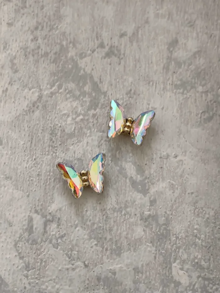 استیکر برجسته ناخن راسا طرح پروانه رنگ طلایی