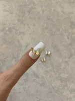 استیکر برجسته ناخن راسا طرح پروانه رنگ طلایی