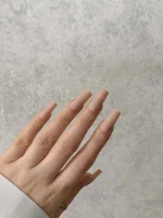 ناخن مصنوعی رنگی ساده راسا رنگ کرمی هلویی نود فرم مربع