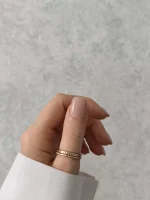 ناخن مصنوعی رنگی ساده راسا رنگ هلویی کرمی نود فرم مربع گرد کوتاه