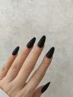 ناخن مصنوعی رنگی ساده راسا رنگ هلویی بیس نود فرم مربع براق