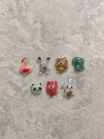 استیکر برجسته ناخن راسا طرح دایناسور سبز رزینی