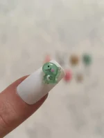 استیکر برجسته ناخن راسا طرح دایناسور سبز رزینی