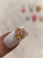 استیکر برجسته ناخن راسا طرح خرس رزینی