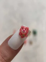 استیکر برجسته ناخن راسا طرح خرس رزینی