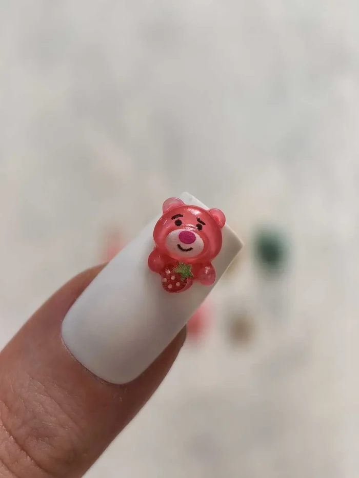 استیکر برجسته ناخن راسا طرح خرس رزینی