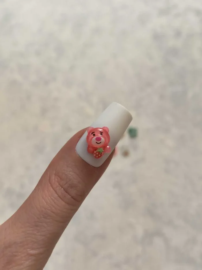 استیکر برجسته ناخن راسا طرح خرس رزینی