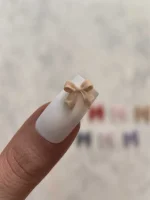 استیکر برجسته ناخن راسا طرح پاپیون رنگی مات