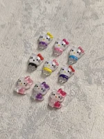 استیکر برجسته ناخن راسا طرح هلوکیتی رنگی