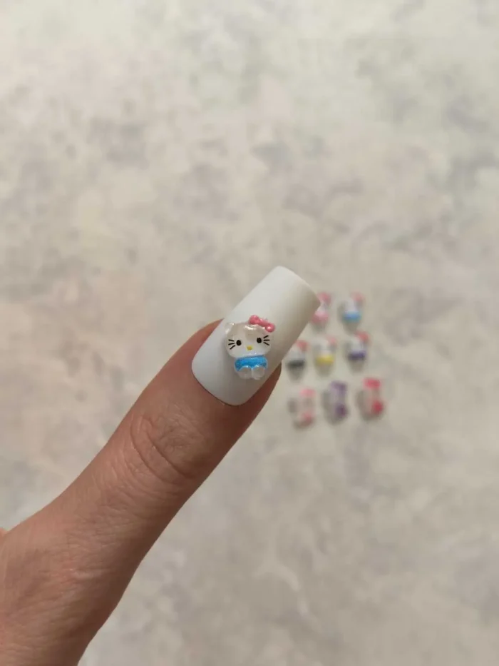 استیکر برجسته ناخن راسا طرح هلوکیتی رنگی
