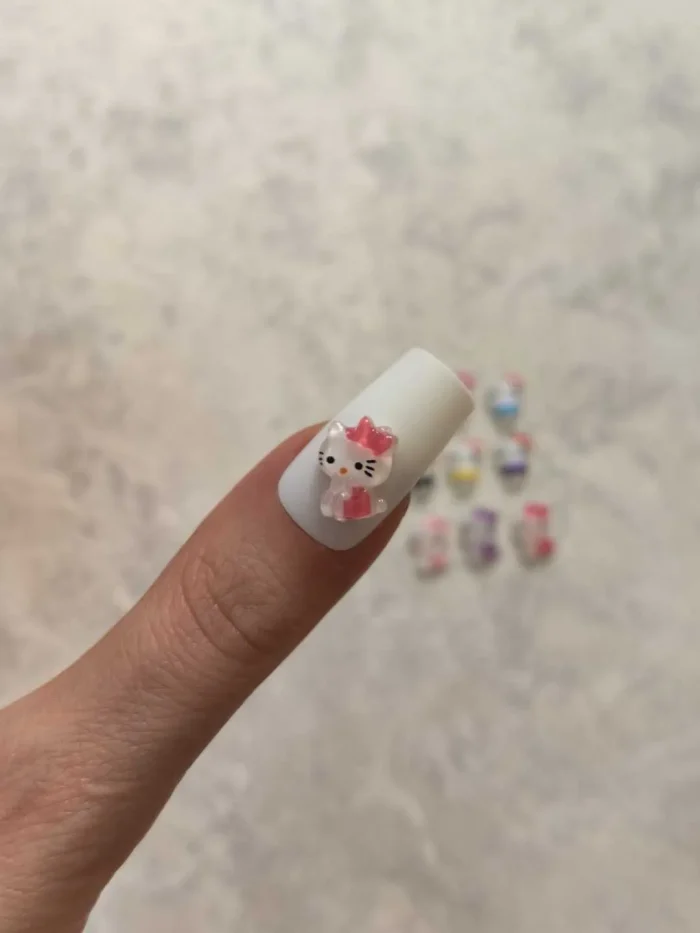 استیکر برجسته ناخن راسا طرح هلوکیتی رنگی