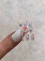 استیکر برجسته ناخن راسا طرح هلوکیتی رنگی