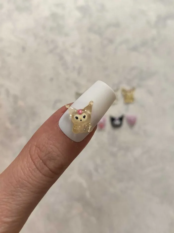 استیکر برجسته ناخن راسا طرح کرومی رنگی