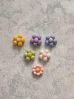 استیکر برجسته ناخن راسا طرح گل رنگی سیلیکونی مات