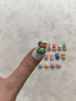 استیکر برجسته ناخن راسا طرح خرگوش رنگی سیلیکونی مات