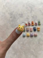 استیکر برجسته ناخن راسا طرح خرگوش رنگی سیلیکونی مات