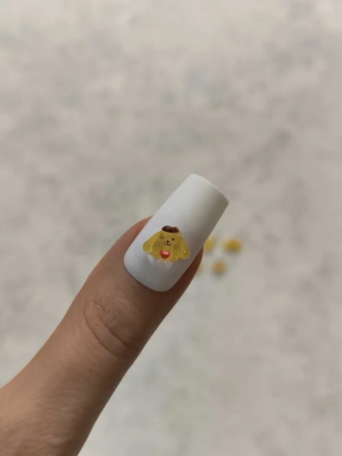 استیکر برجسته ناخن راسا طرح خرگوش پوکمون رزینی زرد