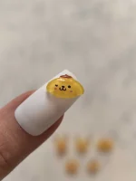 استیکر برجسته ناخن راسا طرح خرگوش پوکمون رزینی زرد