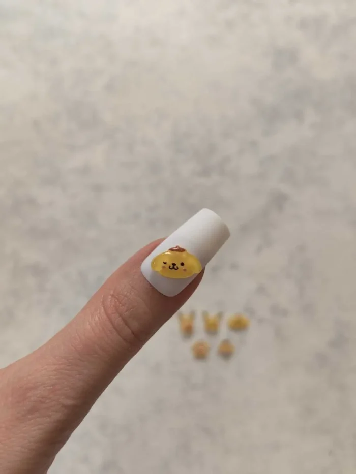 استیکر برجسته ناخن راسا طرح خرگوش پوکمون رزینی زرد