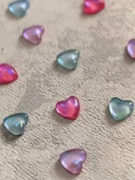 استیکر برجسته ناخن راسا طرح قلب رنگی کرومی